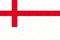 英格兰国旗 - 白色背景，红色圣乔治十字